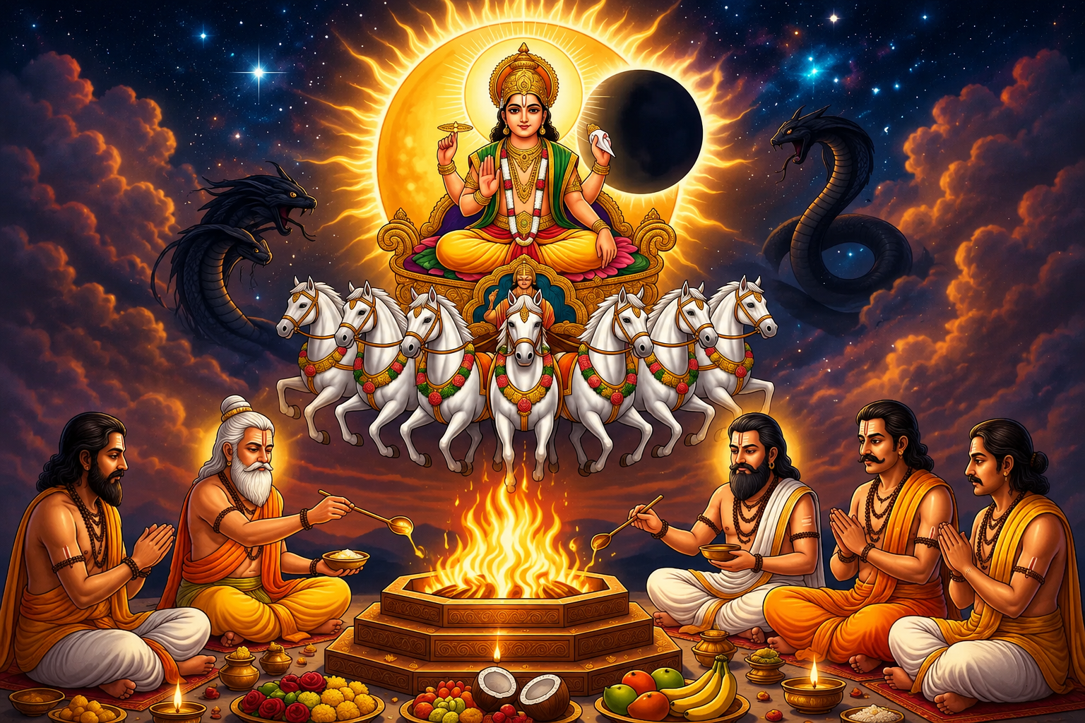 Surya Grahan Puja